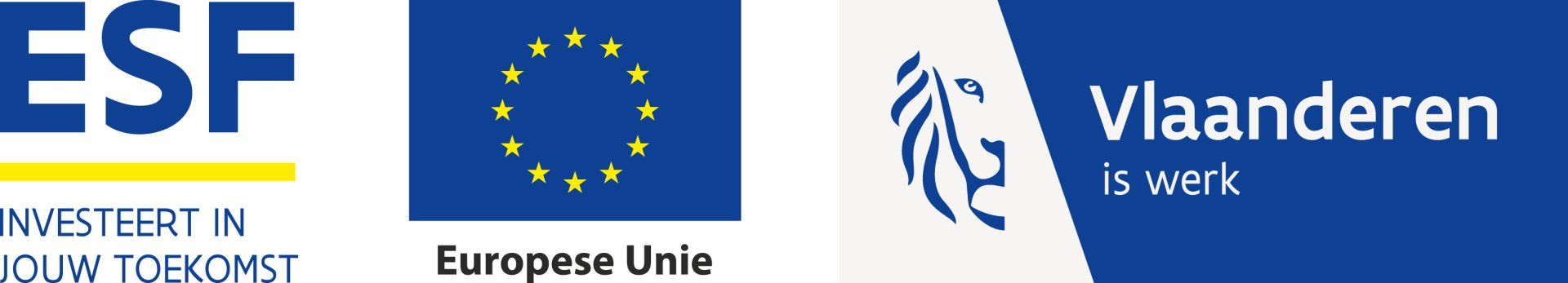 Combinatie logo Europese Unie - Vlaanderen